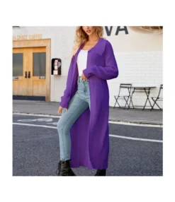 Lapel Long Sweater Knitted Cardigan Jacket Wholesale Womens Clothing N3823110200045 -Women Clothing Sales Store 933aff7230104009a18bb0ba012a3057 6