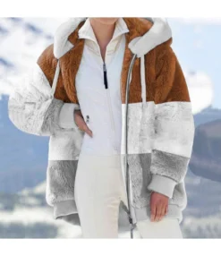 Women'S Plush Patchwork Zipper Pocket Hooded Loose Jacket Wholesale Coats SOUN537663 -Women Clothing Sales Store 940b120a c1cb 4a3d 9fe6 6e4670779694 2232753150e5912d7d281c432bd2abef