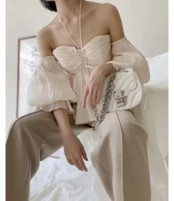 Women Lantern Sleeve Off Shoulder Halterneck Drawstring Ruched Wholesale Blouses ST185324 5 Women Lantern Sleeve Off Shoulder Halterneck Drawstring Ruched Wholesale Blouses ST185324 -Women Clothing Sales Store 9555b188 c2d4 40d3 b52f 91717b88f62e 2C3F247B19C0EA5F9376B86F2D370284