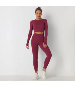 Knitted Solid Color Seamless Long-Sleeved Tops & Leggings Sports Fitness Yoga Suits Wholesale Activewear Sets SON539918 -Women Clothing Sales Store 95f8a059 a38b 4da9 aba0 f80fa1b6eb98 b95bba3b4154573aa5b97c39988e90c2