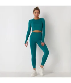 Knitted Solid Color Seamless Long-Sleeved Tops & Leggings Sports Fitness Yoga Suits Wholesale Activewear Sets SON539918 -Women Clothing Sales Store 97e134c5 b098 4e14 adbc 14deb9af2145 f47fafdb3d64a602aeb2a7a861c36aec
