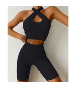 Solid Color Yoga Halter Bra & Shorts Fitness Seamless Sports Womens 2 Piece Sets Wholesale Workout Clothes SO531360 -Women Clothing Sales Store 99900765 5c47 48a3 8ce1 6bb0786666ed 6aa3b147c7fc6a0350e8caf4d779dce4