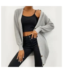 Buttoned Fashion Solid Long Sleeve Versatile Simple Sweater Long Cardigan Wholesale Women'S Top SSWV463550 9 Buttoned Fashion Solid Long Sleeve Versatile Simple Sweater Long Cardigan Wholesale Women'S Top SSWV463550 -Women Clothing Sales Store 99d14b4e 6cbf 4430 bb9b 0dd16e2f5bd6 d6de1f72d170a263c42f38065086d4d3