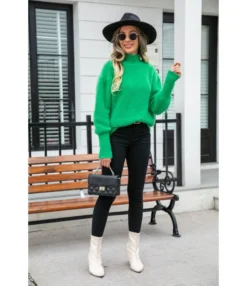 Long Sleeve Casual Pullover Furry Solid Color Knit Sweater Wholesale Women'S Top -Women Clothing Sales Store 9e860153e7bf4275be0eb03801139c9e