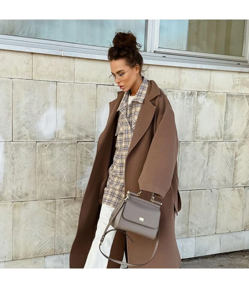 Vintage Plaid Commuter Oversize Long-Sleeved Shirt Wholesale Women'S Tops N464123033000005 3 Vintage Plaid Commuter Oversize Long-Sleeved Shirt Wholesale Women'S Tops N464123033000005 - Image 3