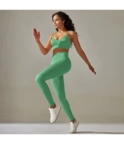 Seamless Solid Color Crop Tops High Waist Leggings Sports Suit Wholesale Womens Clothing N4623070500055 -Women Clothing Sales Store O1CN01F3W5Zf1I2TYWab8dS 2206387370835 0 cib