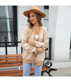 Casual Colorblocked Leopard Print Button Down Knit V-Neck Jacket Wholesale Womens Clothing V5923070300165 -Women Clothing Sales Store O1CN01GtTrPk1trRQYeN119 2747575955 0 cib