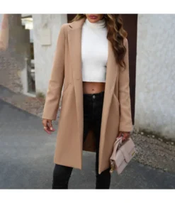 Temperament Solid Color Tweed Cardigan Coat Wholesale Womens Clothing N5923080800015 -Women Clothing Sales Store O1CN01QEua511ND4pNOYAW5 2425141535 0 cib 4