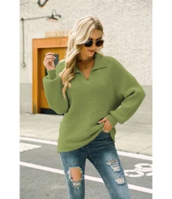 Fashion Long Sleeve Solid Color Pullover Lapel Knit Sweater Wholesale Womens Tops V5923053100014 -Women Clothing Sales Store O1CN01UKh1Ny29NF4WtmK4V 4040548055 0 cib 4