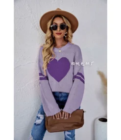 Loose Round Neck Heart Print Long Sleeve Knit Sweater Wholesale Womens Tops N5923053100004 -Women Clothing Sales Store O1CN01Uy1OBn29NF1IqfUnE 4040548055 0 cib 4