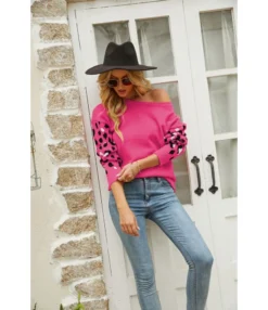 Loose Round Neck Leopard Print Long Sleeve Knit Sweater Wholesale Womens Tops N5923053100011 -Women Clothing Sales Store O1CN01XKMQ2u29NF4dwkjyN 4040548055 0 cib 4