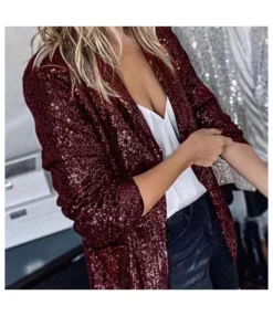 Casual Cardigan Lapel Long Sleeve Sequin Blazer Wholesale Womens Clothing N5923081800034 -Women Clothing Sales Store O1CN01buO1kW1rRfvOxyMmv 2200855815628 0 cib 5