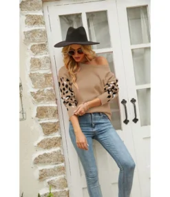 Loose Round Neck Leopard Print Long Sleeve Knit Sweater Wholesale Womens Tops N5923053100011 -Women Clothing Sales Store O1CN01qExoxY29NF4fGzOvN 4040548055 0 cib 4