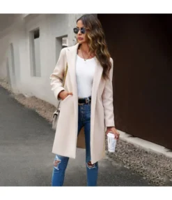 Temperament Solid Color Tweed Cardigan Coat Wholesale Womens Clothing N5923080800015 -Women Clothing Sales Store O1CN01tKy1pO1ND4pMIGOh3 2425141535 0 cib 4