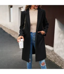 Temperament Solid Color Tweed Cardigan Coat Wholesale Womens Clothing N5923080800015 -Women Clothing Sales Store O1CN01uQKafq1ND4pMIITZB 2425141535 0 cib 4