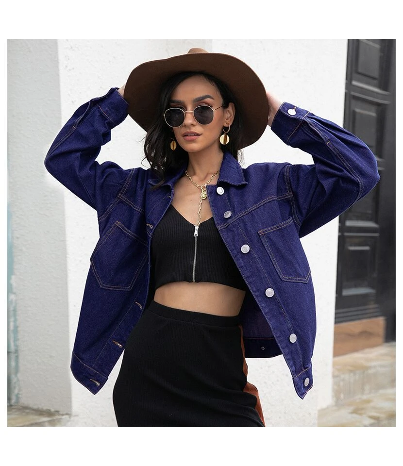 Fashion Women Clothing Casual Wholesale Coats & Jackets Denim SOU181519 3 Fashion Women Clothing Casual Wholesale Coats & Jackets Denim SOU181519 - Image 3