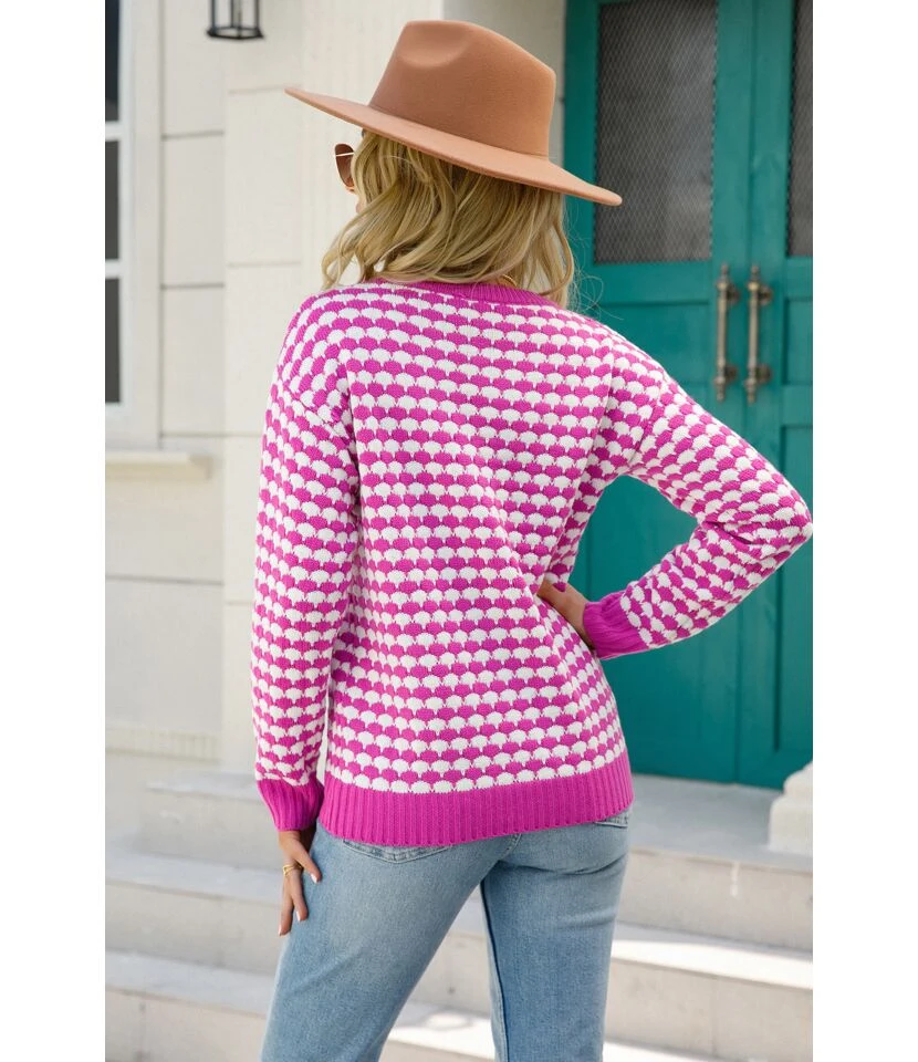 Fashion Print Pullover Long Sleeve Casual Crew Neck Wholesale Sweater SSWN560967 17 Fashion Print Pullover Long Sleeve Casual Crew Neck Wholesale Sweater SSWN560967 - Image 17