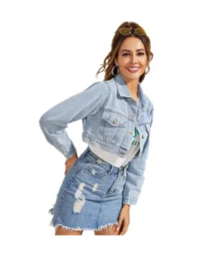 Short With Tassels Design Denim Jacket For Women Coats And Jackets ST180645 -Women Clothing Sales Store acfbfcf4 d3cc 4272 ad0d b5da471a84da CACEDA9262C15C8E06364266916BAA36
