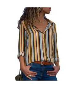 Lapel Long Sleeve Top Vertical Striped Casual Blouse Wholesale ST202685 19 Lapel Long Sleeve Top Vertical Striped Casual Blouse Wholesale ST202685 -Women Clothing Sales Store ae22a115 8805 48cc b09b 35ab50784364 A2A7F4DD20BA829133CC4D075F39BB96