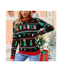 Xmas Wholesale Sequins Pullover Sweater SS200507