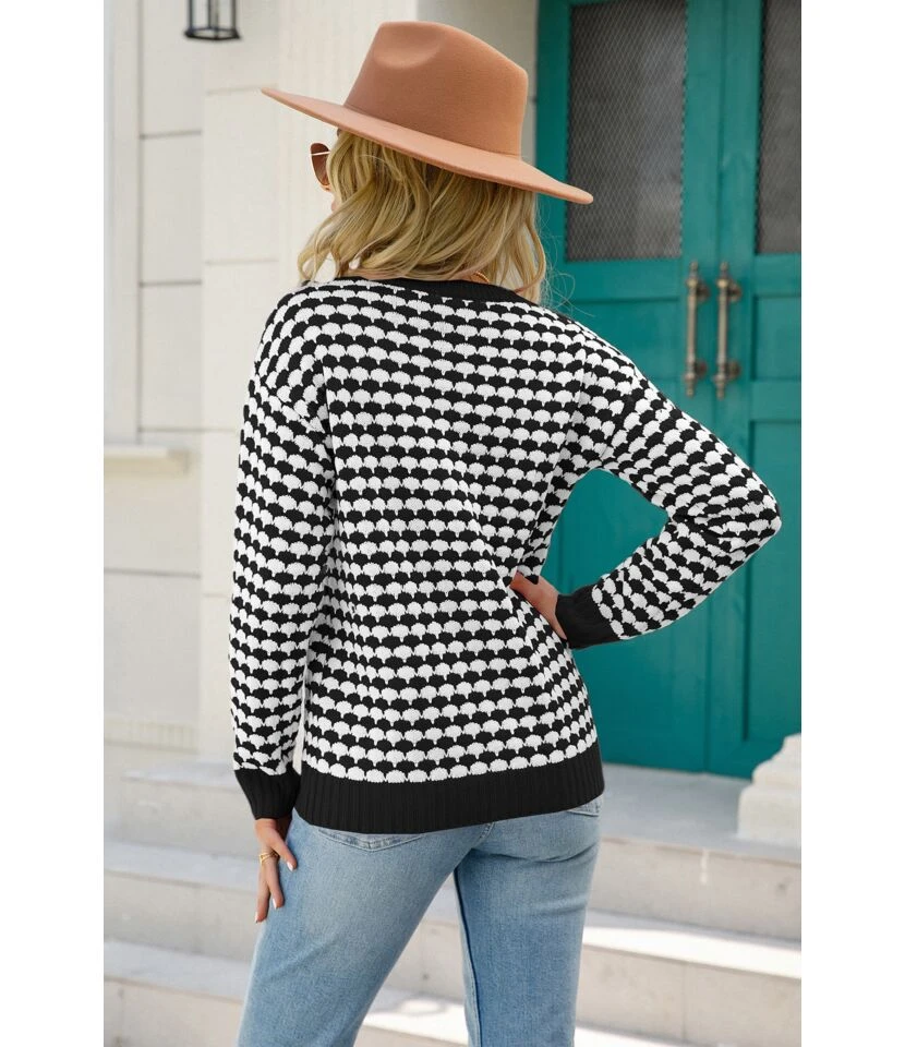 Fashion Print Pullover Long Sleeve Casual Crew Neck Wholesale Sweater SSWN560967 13 Fashion Print Pullover Long Sleeve Casual Crew Neck Wholesale Sweater SSWN560967 - Image 13