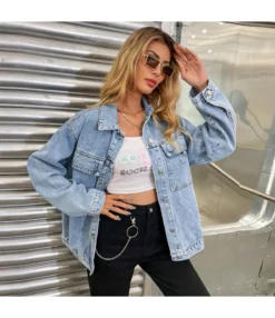 Retro Casual Long Sleeve Single-Breasted Denim Jacket Wholesale Coats SOUN562730 -Women Clothing Sales Store b2dac5e8 7a97 4081 b62d 3e9940d83a71 dfa6e38795d309860ab6cf498a56c3e6