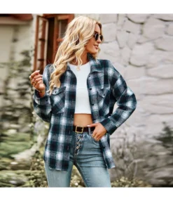 Lapel Collar Plaid Wholesale Womens Shirt STN360613 -Women Clothing Sales Store b58a05b7 4661 4595 b55d 6026d625436b a353509673e06f8ab463956ad60058c8