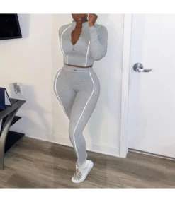 Activewear Set Women Solid Sports Running SO170193