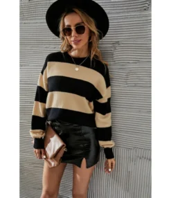 Crew Neck Wholesale Sweater Striped Fashion SS161869 -Women Clothing Sales Store b684e6ed 078b 4625 8e35 aa5f9407a4a0 3E61EA5E7B685BB3337AEB046F009D6C