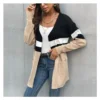 Casual Color Matching Long-Sleeved Loose Cardigan Wholesale Women Clothing SOUN562232