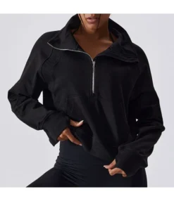Long-Sleeved Pullover Half Zipper Turtleneck Sports Loose Sweatshirt Wholesale Women Top STV464022 -Women Clothing Sales Store c0bfba17 767a 4f1d 9d5d cf18cecaffec c07e8bb9ad5f4ab8a3e28b748767f0f3