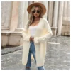 Women Fashion Sweater Long Sleeve Solid Color Cardigan Wholesale Clothing Vendors SOUN360716