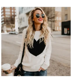 Fashion Heart Sweater Wholesale Crew Neck Loose Long Sleeve Women Tops SSWN560513 -Women Clothing Sales Store c833de4c 52f2 430a bc5d 8bf30b69430f c0285273098d2ecb5d4cbe4c19a51133