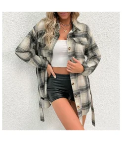 Vintage Lapel Splice Plaid Single-Breasted Long Sleeve T-Shirt Wholesale Coat With Belt SOUN562631 -Women Clothing Sales Store d0c897dc ecb6 4183 8040 512a7cdfcde7 ce9224773da5e5b9f9a1800ee1332c03