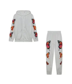 Butterfly Print Long Sleeve Hooded Zipper Loose Sports Women's Wholesale Activewear Sets SO95133 -Women Clothing Sales Store d23d00bd 05bb 4826 a655 b6b98659bfa8 ea7f74ba341257be0eb658b09cf6cdfa