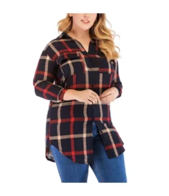 Checked Plus Size Blouse Women Wholesale ST200006 8 Checked Plus Size Blouse Women Wholesale ST200006 -Women Clothing Sales Store d26019ad 22b1 43c8 bd51 5d6e73aadbe9 71EA5807B31588279EFD76415C38EC7F
