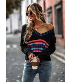 Casual V Neck Splice Long Sleeve Slim Wholesale Sweaters SSWN562276 17 Casual V Neck Splice Long Sleeve Slim Wholesale Sweaters SSWN562276 -Women Clothing Sales Store d3555ee5 877b 4185 b380 03d35333f63d ba7d6c36fc44d9e66d4fee3eb24705f1
