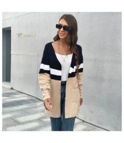 Casual Color Matching Long-Sleeved Loose Cardigan Wholesale Women Clothing SOUN562232 -Women Clothing Sales Store d5a1d169 d87a 441b 8c70 3c28b7492b05 f873556e674536cfa2ea9fd441d330b0