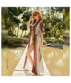 Printed Sexy Robes Vacation Summer Maxi Slit Bikini Coverup Beachwear Wholesale Beach Outfits For Women SD168273 -Women Clothing Sales Store d6a67800 bb95 42cd a35e 65298b325d7b b13c0800ebb68106b1dff8405884f142