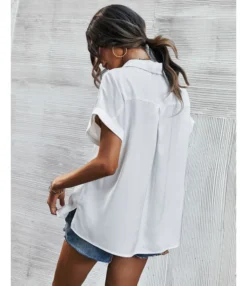 Summer Solid Color Short Sleeve Business Casual Womens Lapel Satin Shirts Wholesale Blouse STN533372 -Women Clothing Sales Store d89b8df4 1972 405f 801c f96f2a631788 f5f5b8255c6f1f61c6611275d8b3c216