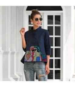 Women Graphic Print Lapel Collar Button Down Long Sleeve Wholesale Shirts STN580721 -Women Clothing Sales Store dab955bd 571f 4e6f adcb 45d7e646395b 884c0f20cf6d0c958adadc7899f4c5cf