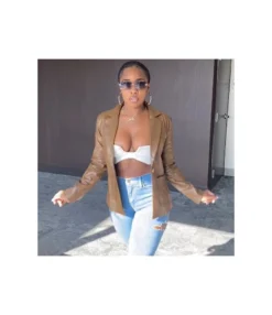 Women Wholesale PU Leather Fashion Jacket SW190197