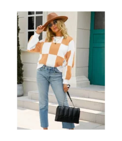 Fashion Lattice Pullover Long Sleeve Casual Loose Crew Neck Wholesale Sweater SSWN560971 19 Fashion Lattice Pullover Long Sleeve Casual Loose Crew Neck Wholesale Sweater SSWN560971 -Women Clothing Sales Store dc52fe5d 2ad6 4e19 a1d2 5b6fe0d23eb3 05448337d9b2ff6482d646db0afffe70