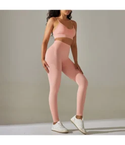 Seamless Solid Color Crop Tops High Waist Leggings Sports Suit Wholesale Womens Clothing N4623070500055 -Women Clothing Sales Store dd529eb10c834172924fb03c01294cd5 4