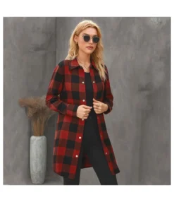 Lapel Plaid Printed Women'S Mid-Length Long-Sleeved Wholesale Coats Casual SOU202670 -Women Clothing Sales Store de56f84d d7ca 4a48 98eb a7c5cc6bf31e 1A9798CA7A6097F143B39C0776204E89