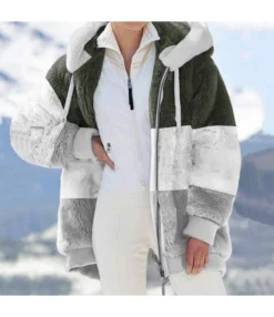 Women'S Plush Patchwork Zipper Pocket Hooded Loose Jacket Wholesale Coats SOUN537663 -Women Clothing Sales Store de876619 7d62 4f23 a634 48fd46263c0f 7b3e9b9e215470fddf6160f661950be3