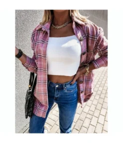 New Long Plaid Printed Cardigan Jacket ST120001 -Women Clothing Sales Store df57f6b8 56a2 4251 9f4e 0821e7dec464 C626BE767434E4FFE7DA789C39465F81