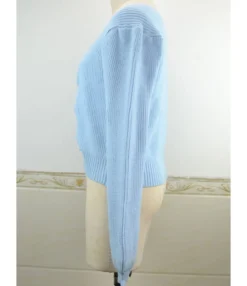 Pure Color Long Puff Sleeve Knitting Sweater 210603402 -Women Clothing Sales Store dsc 0454