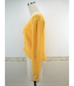 Pure Color Long Puff Sleeve Knitting Sweater 210603402 -Women Clothing Sales Store dsc 0497