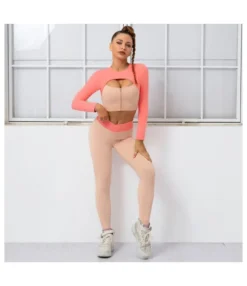 Colorblock Short Tops & Leggings Athletic Suits 2pcs Sets Activewears Wholesale Workout Clothes SON534888 -Women Clothing Sales Store e25f4422 37ff 4fd8 a8bc 06939a914b00 cd81e604eadc1a23f63e5160af8f243c